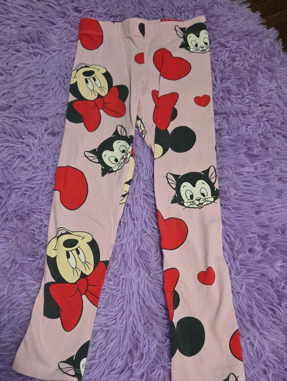 H&M Pink Leggings Minnie Mouse